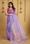 VK 4148 Printed Organza Party Wear Sarees Wholesale Clothing Suppliers In India